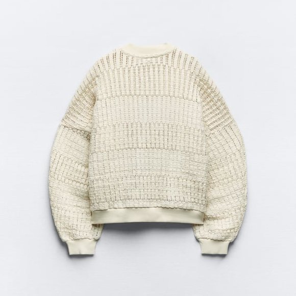 NWT ZARA RUSTIC BOMBER S, L 5584 - Picture 7 of 8